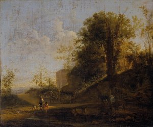 イタリアの風景 作： Jan Dirksz Both
